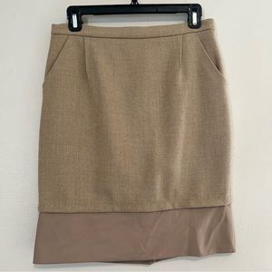 BCBGMaxAzria Jaden 100% Wool Career Skirt